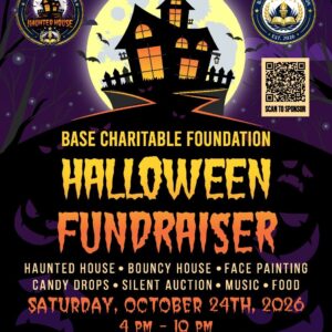 BASE Charitable Foundation Halloween Fundraiser flyer for Saturday, October 24, 2026